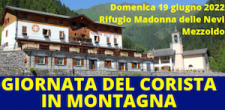Domenica 19 Giugno Giornata del Corista in Montagna
